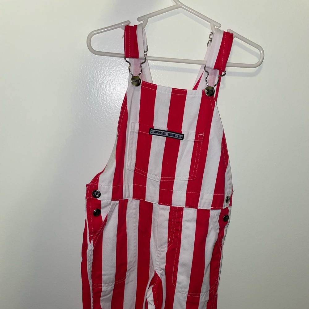 VGUC Striped Overalls